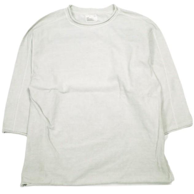 scair スケアー 21SS 日本製 CUT OFF CREW NECK SHIRT カットオフ クルーネックシャツ 2101SC-C002 3(L) ライトグレー Tシャツ カットソー | 