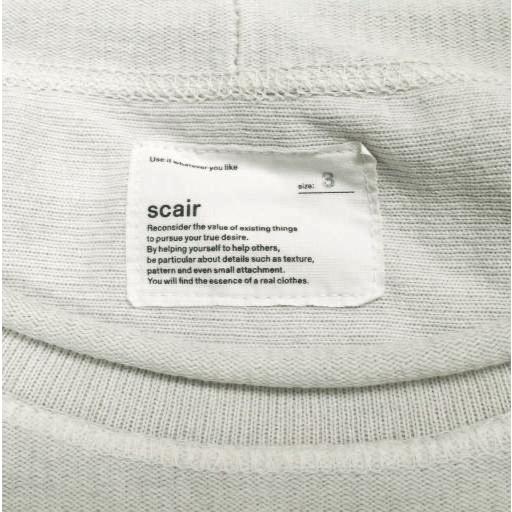 scair スケアー 21SS 日本製 CUT OFF CREW NECK SHIRT カットオフ クルーネックシャツ 2101SC-C002 3(L) ライトグレー Tシャツ カットソー |  | 02