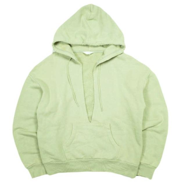 UNUSED アンユーズド 19SS 日本製 sweat hoodie スウェットフーディー US1532 00 ライトグリーン Vネック プルオーバー パーカー g23459 | 