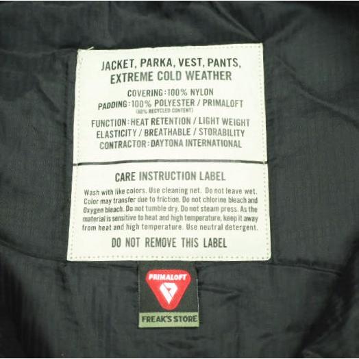 FREAK'S STORE フリークスストア 22AW PRIMALOFT VEST プリマロフト