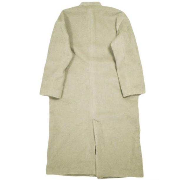Steven Alan スティーブンアラン 22AW MOHAIR SHAGGY LONG COAT モヘヤシャギーロングコート 8225-299-0389 S カーキ ノーカラーリバー |  | 01