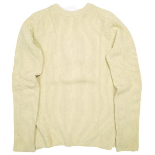 AURALEE オーラリー WOOL RIB KNIT LACE-UP P/O 14.5ミクロン ウールリブレースアッププルオーバー A6AT06WK 1 IVORY セーター ニット |  | 01