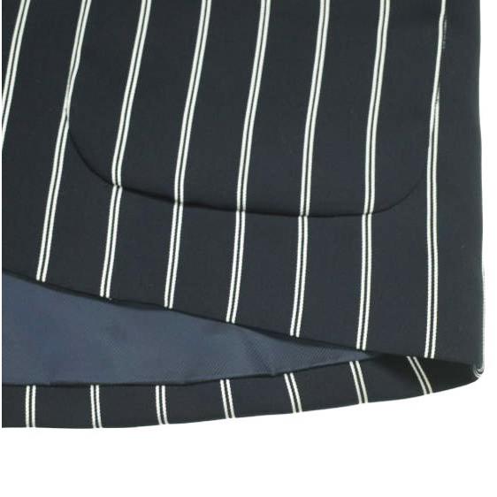 JOURNAL STANDARD L'ESSAGE ジャーナルスタンダード 日本製 ストライプノーカラージャケット ドッレープダブルクロスジャケット NAVY/WHITE |  | 04