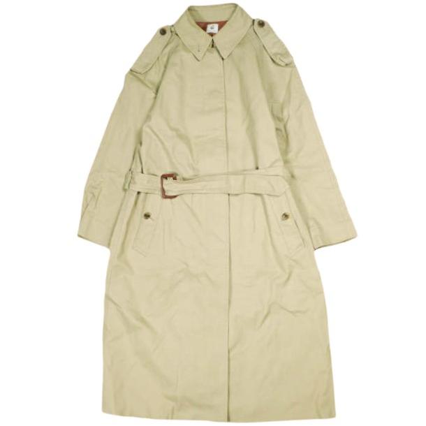6 ROKU BEAUTY＆YOUTH ロク ビューティーアンドユース コットンギャバジン シングルトレンチコート 1625-299-3386 38 BEIGE ステンカラー | 