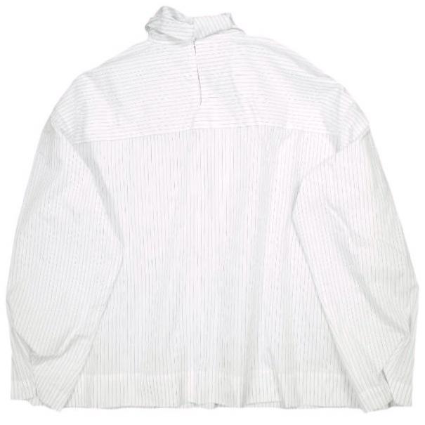 UNITED ARROWS ユナイテッドアローズ 25SS 日本製 ビッグリボンボウタイブラウス 1521-215-1505 38 WHITE/NAVY STRIPE 長袖 シャツ g23489 |  | 01