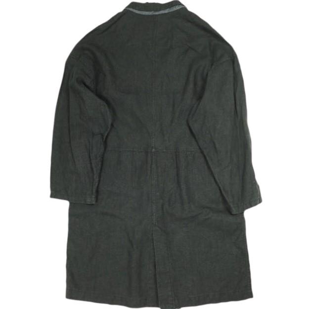 Steven Alan スティーブンアラン LINEN LONG JACKET リネンロングジャケット 1625-243-3374 M BLACK 2B チェスターコート スプリング |  | 01