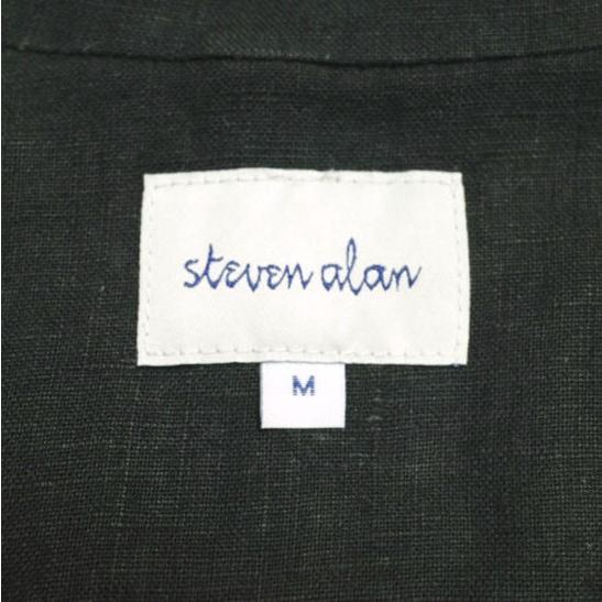 Steven Alan スティーブンアラン LINEN LONG JACKET リネンロングジャケット 1625-243-3374 M BLACK 2B チェスターコート スプリング |  | 02