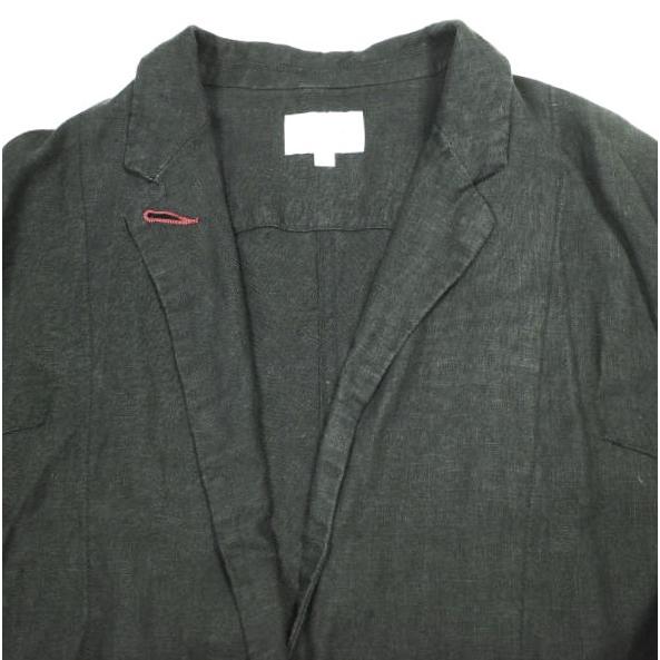 Steven Alan スティーブンアラン LINEN LONG JACKET リネンロングジャケット 1625-243-3374 M BLACK 2B チェスターコート スプリング |  | 03