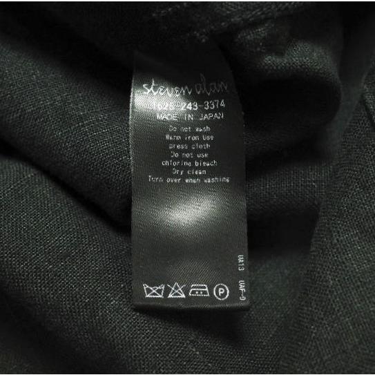 Steven Alan スティーブンアラン LINEN LONG JACKET リネンロングジャケット 1625-243-3374 M BLACK 2B チェスターコート スプリング |  | 06