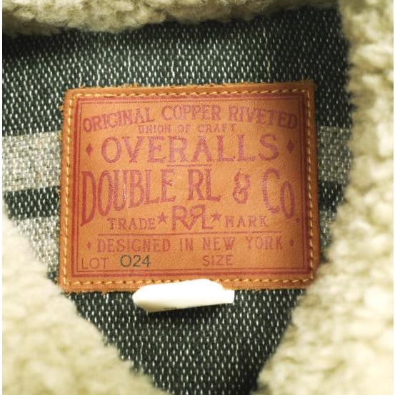 RRL ダブルアールエル フリースパネルド デニムジャケット 782872028001 M Brown Gジャン Double RL グリズリー 熊ジャン ボア g23498 |  | 02