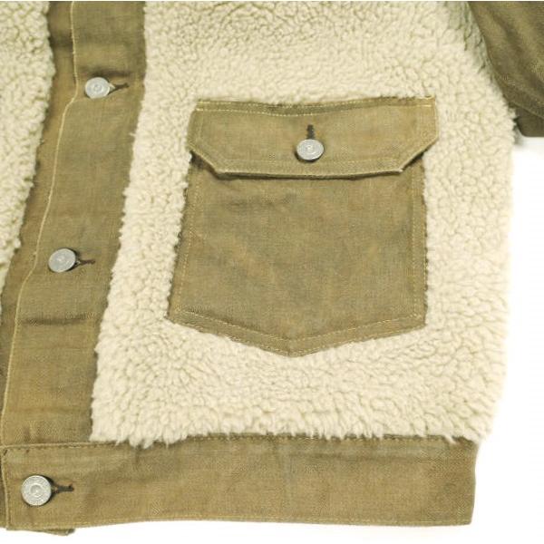 RRL ダブルアールエル フリースパネルド デニムジャケット 782872028001 M Brown Gジャン Double RL グリズリー 熊ジャン ボア g23498 |  | 04