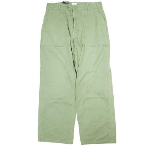 CIOTA シオタ 日本製 ストーンバイオウォッシュ加工 スビンコットン ヘリンボンベイカーパンツ PTLM-117M-SB 6(L) OLIVE ボトムス g23500 | 