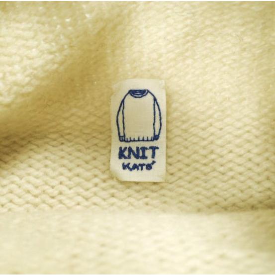 KATO カトー モックネックニット KN531121-150501 L IVORY セーター ウール ハイネック プルオーバー トップス g23501 |  | 02