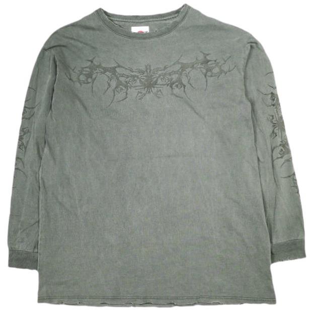 FR(13)NDS フレンズ 25SS Tribal LS TEE Toi Kageyama ダメージ加工ロングスリーブTシャツ 25S-CSL029-RF Free ブラック ROYAL FLASH 長袖 | 