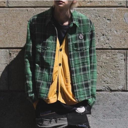 roarguns ロアーガンズ 24SS 日本製 PLAID ZIP SHIRTS カットオフチェックジップシャツ 24SGB-09 3 GREEN 長袖 roar ロアー g23507 |  | 02