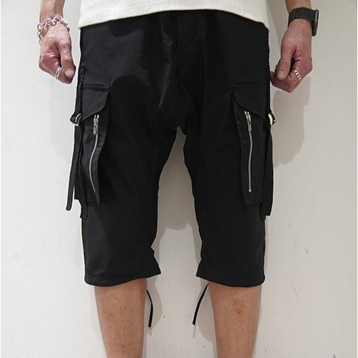 incarnation インカネーション POLYAMIDE NYLON ELASTAN PANTS ARMY MP-1C ストレッチナイロン サルエルカーゴショーツ 32674-6620 S BLACK |  | 02