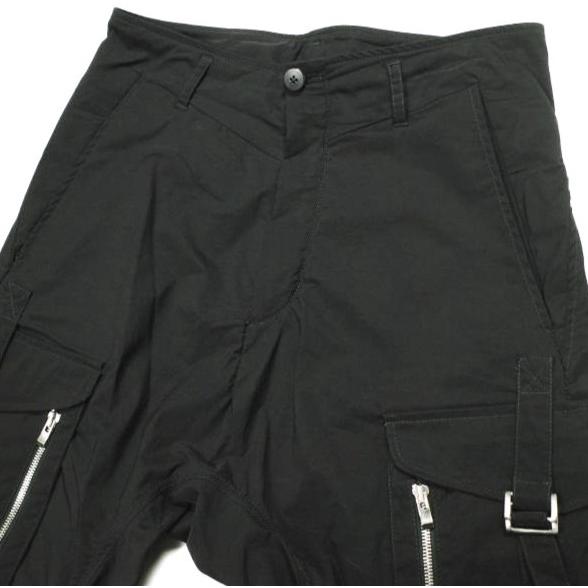 incarnation インカネーション POLYAMIDE NYLON ELASTAN PANTS ARMY MP-1C ストレッチナイロン サルエルカーゴショーツ 32674-6620 S BLACK |  | 03
