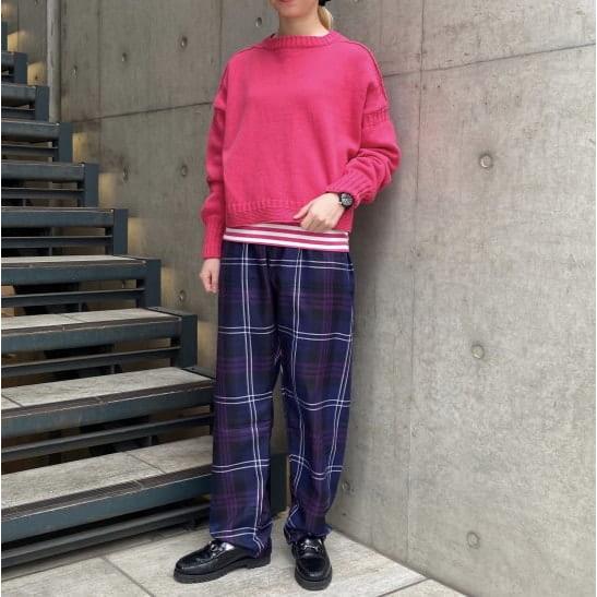 BEAMS BOY ビームスボーイ コットンアクリルガンジーニット 13-15-0709-126 Free FUCHSIA セーター 長袖 プルオーバー トップス g23533 |  | 02