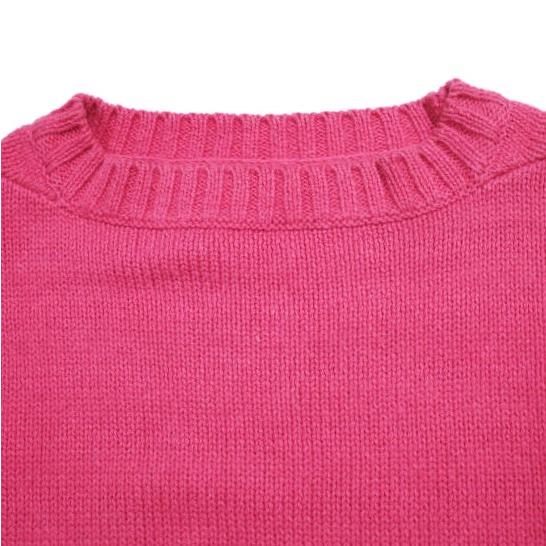 BEAMS BOY ビームスボーイ コットンアクリルガンジーニット 13-15-0709-126 Free FUCHSIA セーター 長袖 プルオーバー トップス g23533 |  | 04