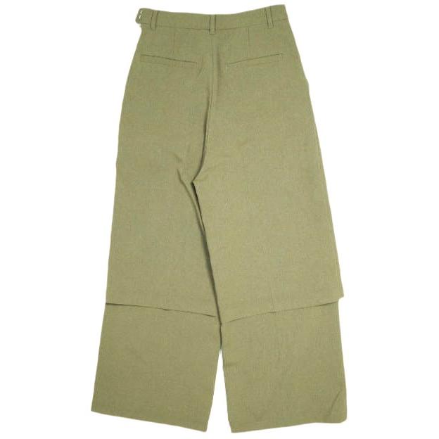 RBS Ray BEAMS アールビーエス レイビームス 24SS レイヤードパンツ 61-23-1088-462 0 MOCHA ワイド スラックス ボトムス g23542 |  | 01