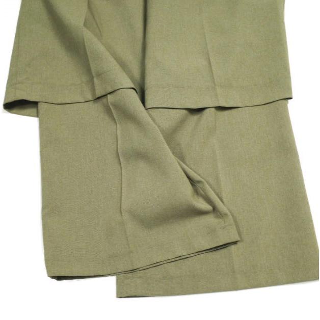 RBS Ray BEAMS アールビーエス レイビームス 24SS レイヤードパンツ 61-23-1088-462 0 MOCHA ワイド スラックス ボトムス g23542 |  | 04