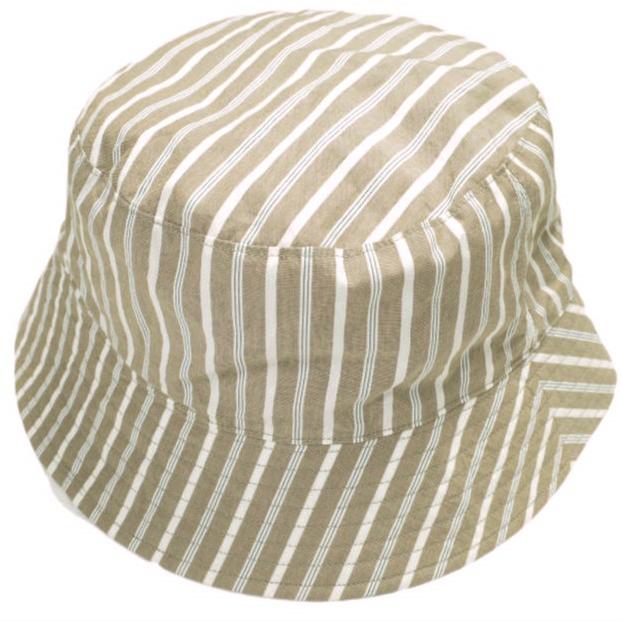KIJIMA TAKAYUKI x TOMORROWLAND キジマタカユキ トゥモローランド 別注 ストライプコットンバケットハット 22103-TMLM 3 ライトブラウン | 