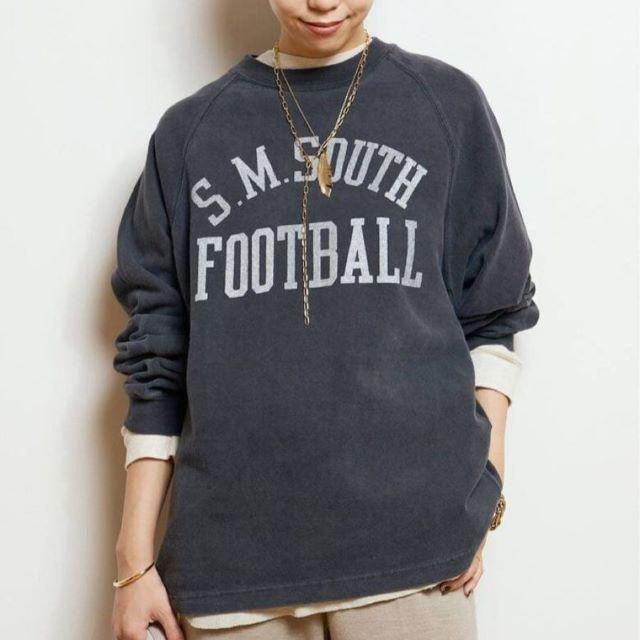 REMI RELIEF x MUSE de Deuxieme Classe レミレリーフ ドゥーズィエムクラス 24AW 別注 FOOTBALL RAGLAN L/S Tシャツ BLACK スウェット |  | 02