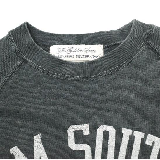 REMI RELIEF x MUSE de Deuxieme Classe レミレリーフ ドゥーズィエムクラス 24AW 別注 FOOTBALL RAGLAN L/S Tシャツ BLACK スウェット |  | 03