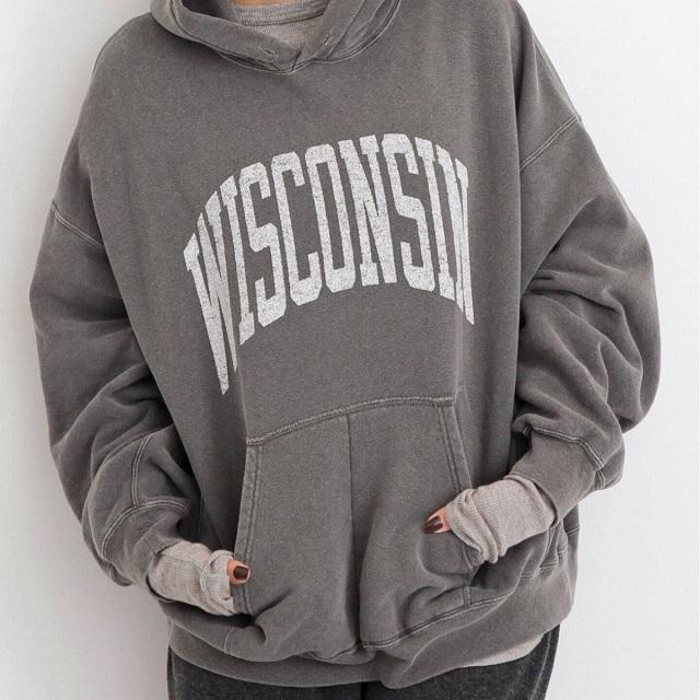 REMI RELIEF x L'Appartement レミレリーフ アパルトモン 24AW 別注 WISCONSIN HOODIE ヴィンテージ加工 スウェットプルオーバーパーカー |  | 02