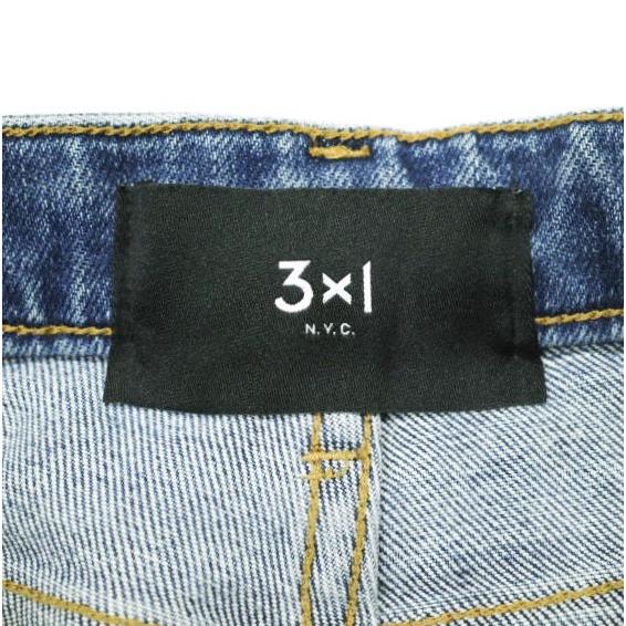 3×1 スリーバイワン 23SS イタリア製 EMPIRE CROP FLARE denim ダメージ加工ストレッチデニムパンツ 23030587002510 29 Indigo AP STUDIO |  | 03
