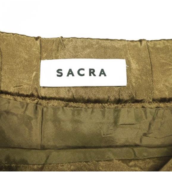 SACRA サクラ 20AW 日本製 ACETATE SATIN SKIRT アセテートサテンロングスカート 120618121 38 キャメル イージー ボトムス g23587 |  | 03