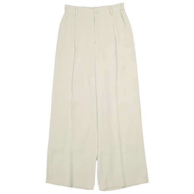 ara ara アラアラ 22SS 日本製 タックストレートパンツ 221036 2 BEIGE イージー ワイド ボトムス g23595 | 