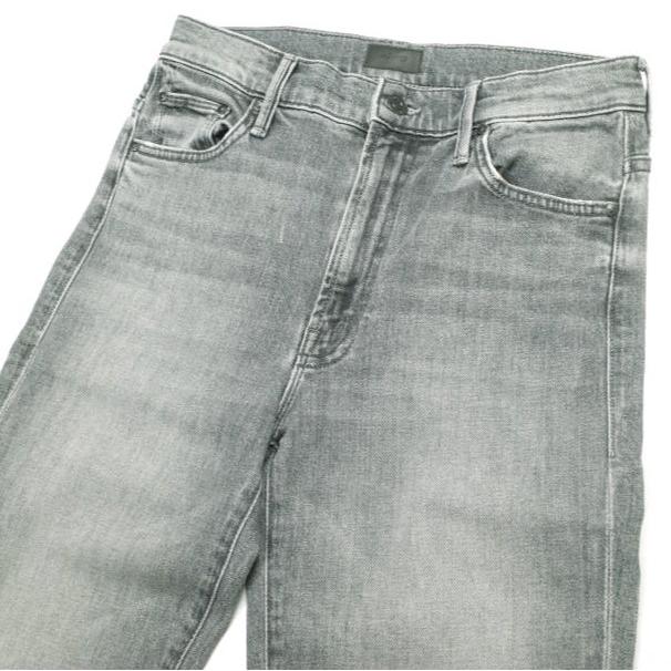 MOTHER マザー アメリカ製 THE INSIDER CROP STEP FRAY カットオフデニムパンツ 1157-743 27 グレー スキニー ジーンズ ジップフライ |  | 03