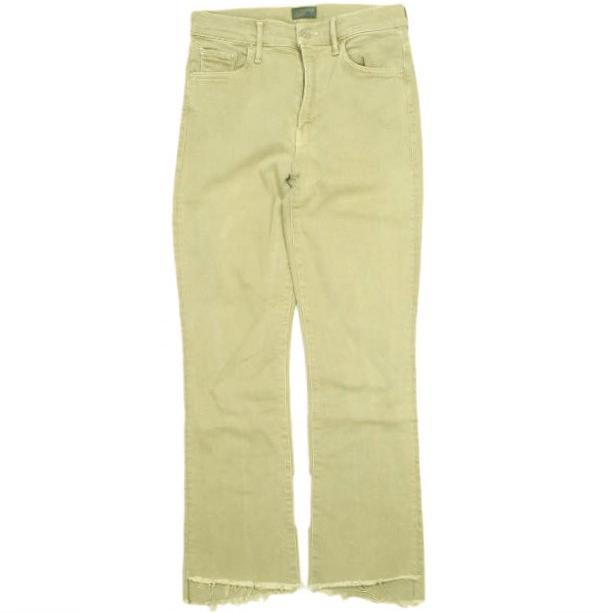 MOTHER マザー アメリカ製 THE INSIDER CROP STEP FRAY カットオフデニムパンツ 1157-674 28 PRAIRIE SAND スキニー ジーンズ ボトムス | 