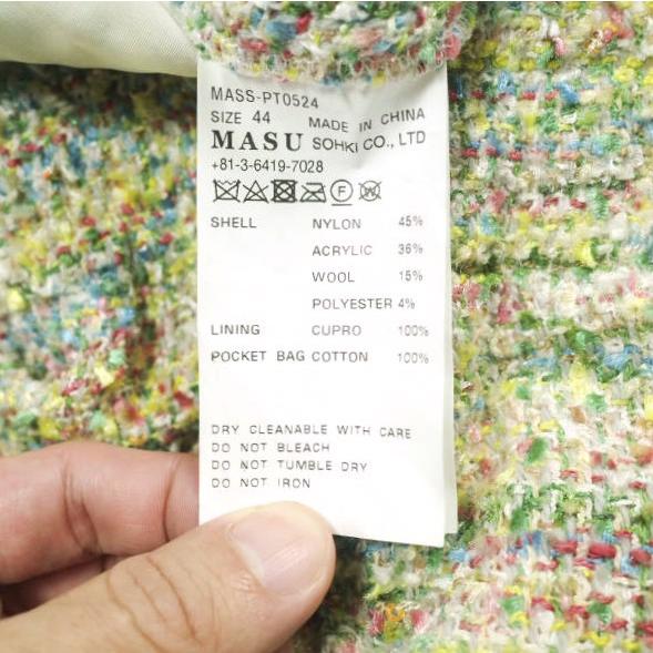 MASU エムエーエスユー 24SS CANDY TWEED WIDE PANTS キャンディーツイードワイドパンツ MASS-PT0524 44 Murti イージー ボトムス g23653 |  | 08