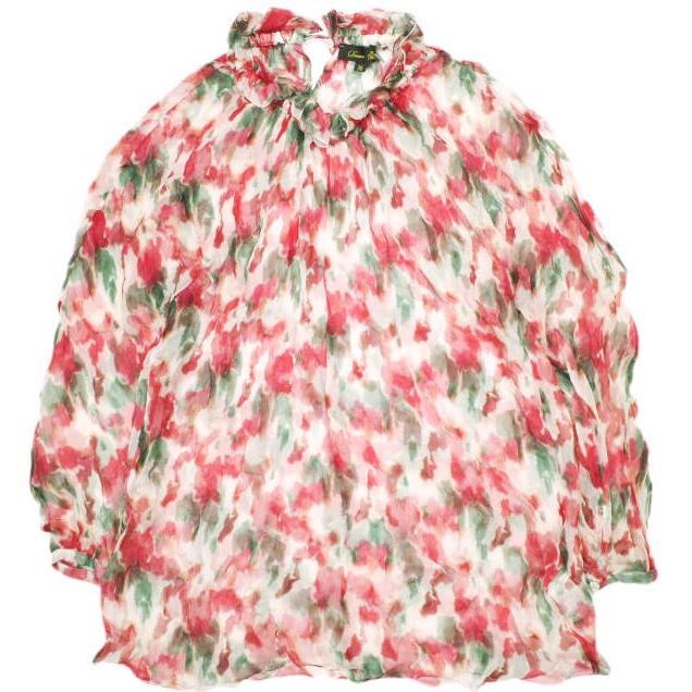 Drawer ドゥロワー 25SS 日本製 RESORT2 シフォンギャザーブラウス