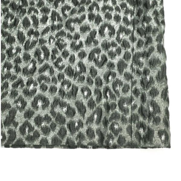 Drawer ドゥロワー 22AW 日本製 FALL1 レオパードジャカードタックスカート 6524-299-1664 36 BLACK 定価96,800円 ロング フレア ラメ |  | 05