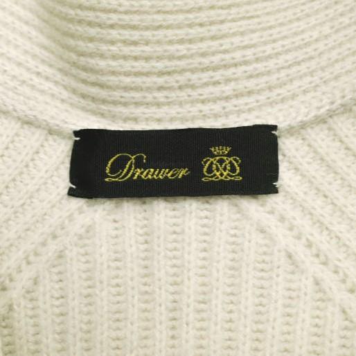 Drawer ドゥロワー 9Gアゼ編みロングカーディガン 6515-105-0422 Free BEIGE ウールカシミヤ ニット 定価97,900円 トップス g23666 |  | 03