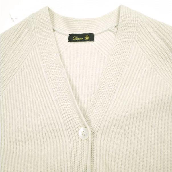 Drawer ドゥロワー 9Gアゼ編みロングカーディガン 6515-105-0422 Free BEIGE ウールカシミヤ ニット 定価97,900円 トップス g23666 |  | 04
