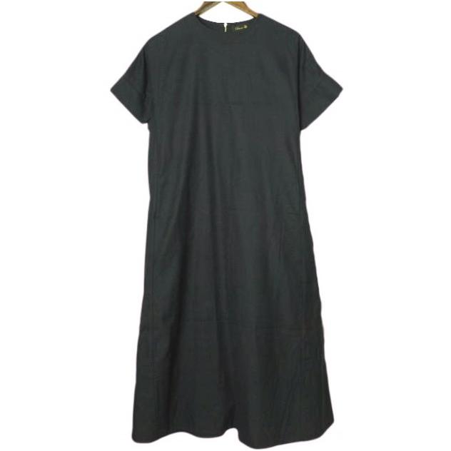 Drawer ドゥロワー 日本製 コットンショートスリーブフレアワンピース 6526-299-1384 36 Dk.Navy ドレス トップス g23675 | 