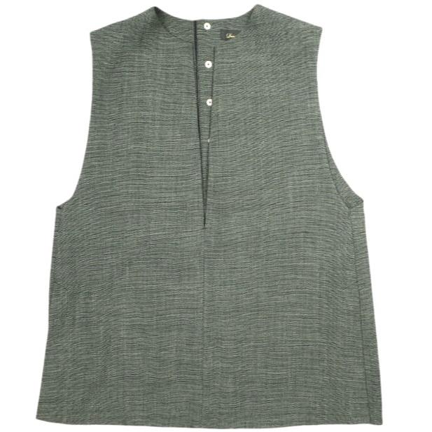 Drawer ドゥロワー 日本製 PRE1 ウールスキッパーヴェスト 2020年モデル 6521-299-0795 36 グレー ジレ ベスト 定価75,900円 g23677 | 