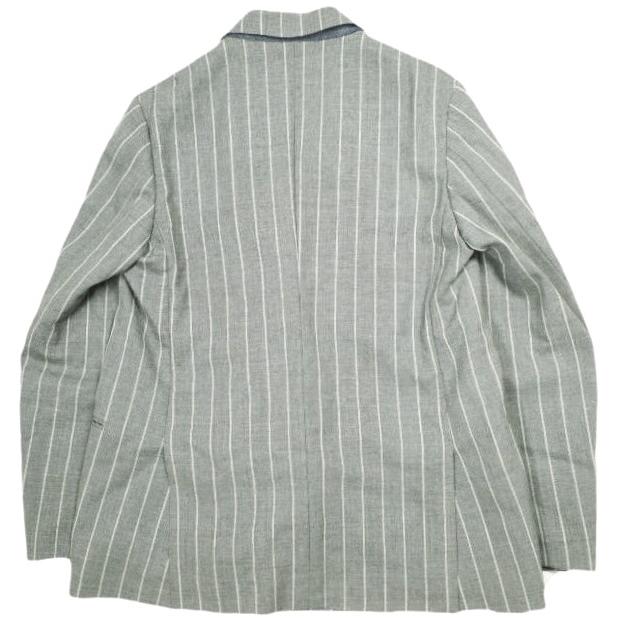 Drawer ドゥロワー 日本製 チョークストライプテーラードジャケット 6522-299-0659 36 ライトグレー ダブル アウター g23678 |  | 01