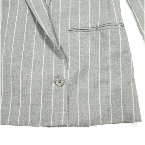 Drawer ドゥロワー 日本製 チョークストライプテーラードジャケット 6522-299-0659 36 ライトグレー ダブル アウター g23678 |  | 04