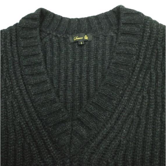 Drawer ドゥロワー 22AW 3G畔編みVネックニットベスト 6518-105-0496 1 チャコールグレー セーター プルオーバー 定価69,300円 g23680 |  | 04