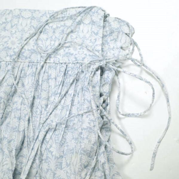 HORROR VACUI x Drawer ホラーヴァキュイ ドゥロワー 別注 CLAIRE SKIRT フローラルプリント ギャザースカート XS Blue フレア タック |  | 05