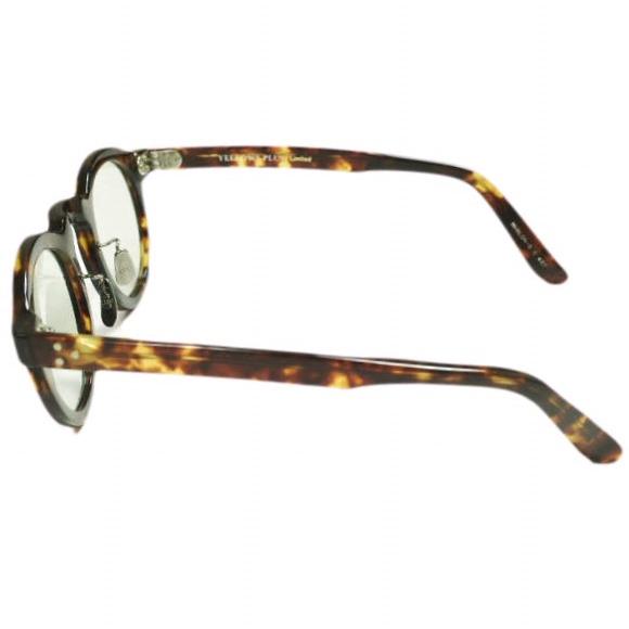 YELLOWS PLUS イエローズプラス 日本製 MARLON-S G.B.Gafas限定モデル Col.437 Asian Havana ラウンドシェイプ 45□25 眼鏡 メガネ |  | 03