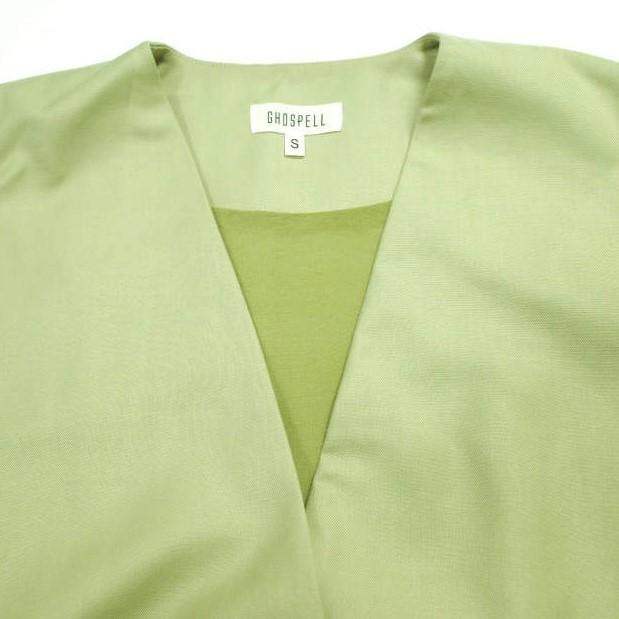 GHOSPELL ゴスペル ダブルブレストノースリーブブレザー 23GH03JKG069GRN S Light Green ジレ ノーカラー ベスト RAY BEAMS SISTER JANE |  | 03