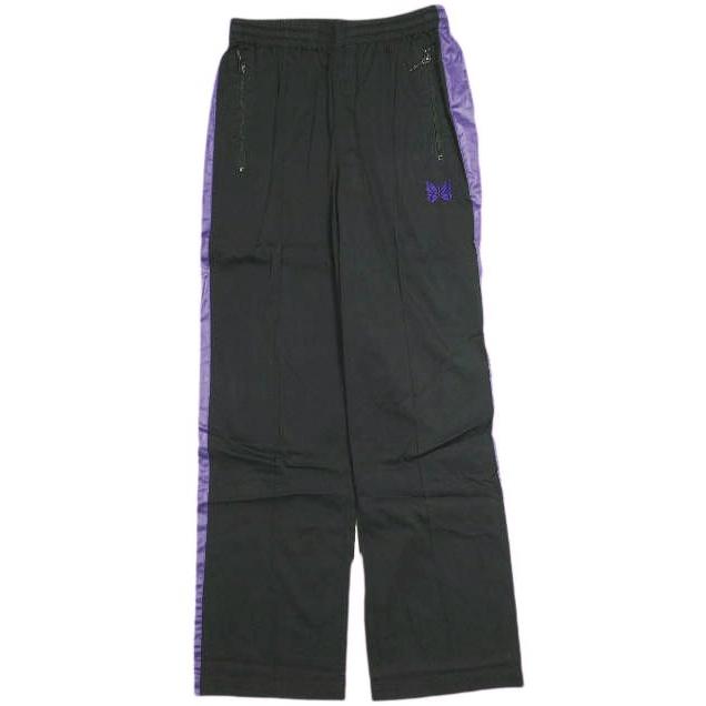 Needles ニードルス 20SS 日本製 Cupra Track Pants キュプラトラックパンツ GL352 XS BLACK/PURPLE イージー ジャージ ボトムス g23717 | 