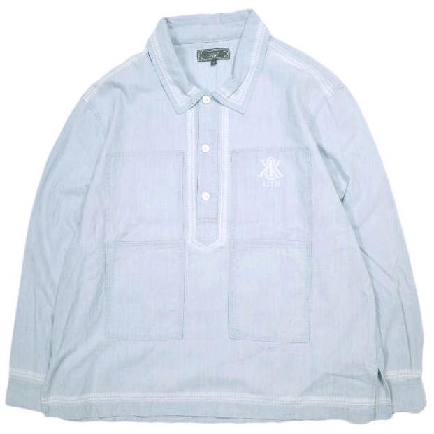 KITH NYC キスニューヨークシティ 25SS CHAMBLAY PATERSON SHIRT シャンブレーパターソンシャツ 25050060000920 M ライトインディゴ 長袖 | 