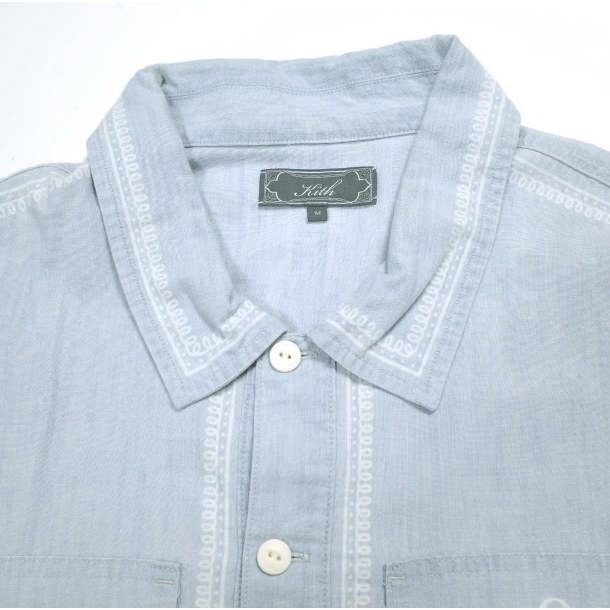 KITH NYC キスニューヨークシティ 25SS CHAMBLAY PATERSON SHIRT シャンブレーパターソンシャツ 25050060000920 M ライトインディゴ 長袖 |  | 04